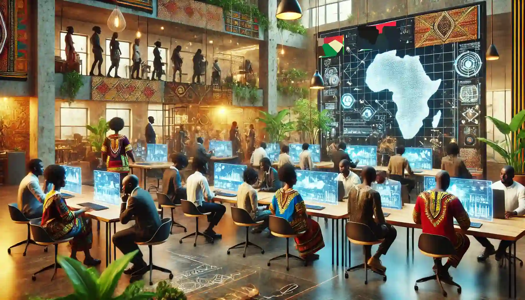 African tech community in a modern setting